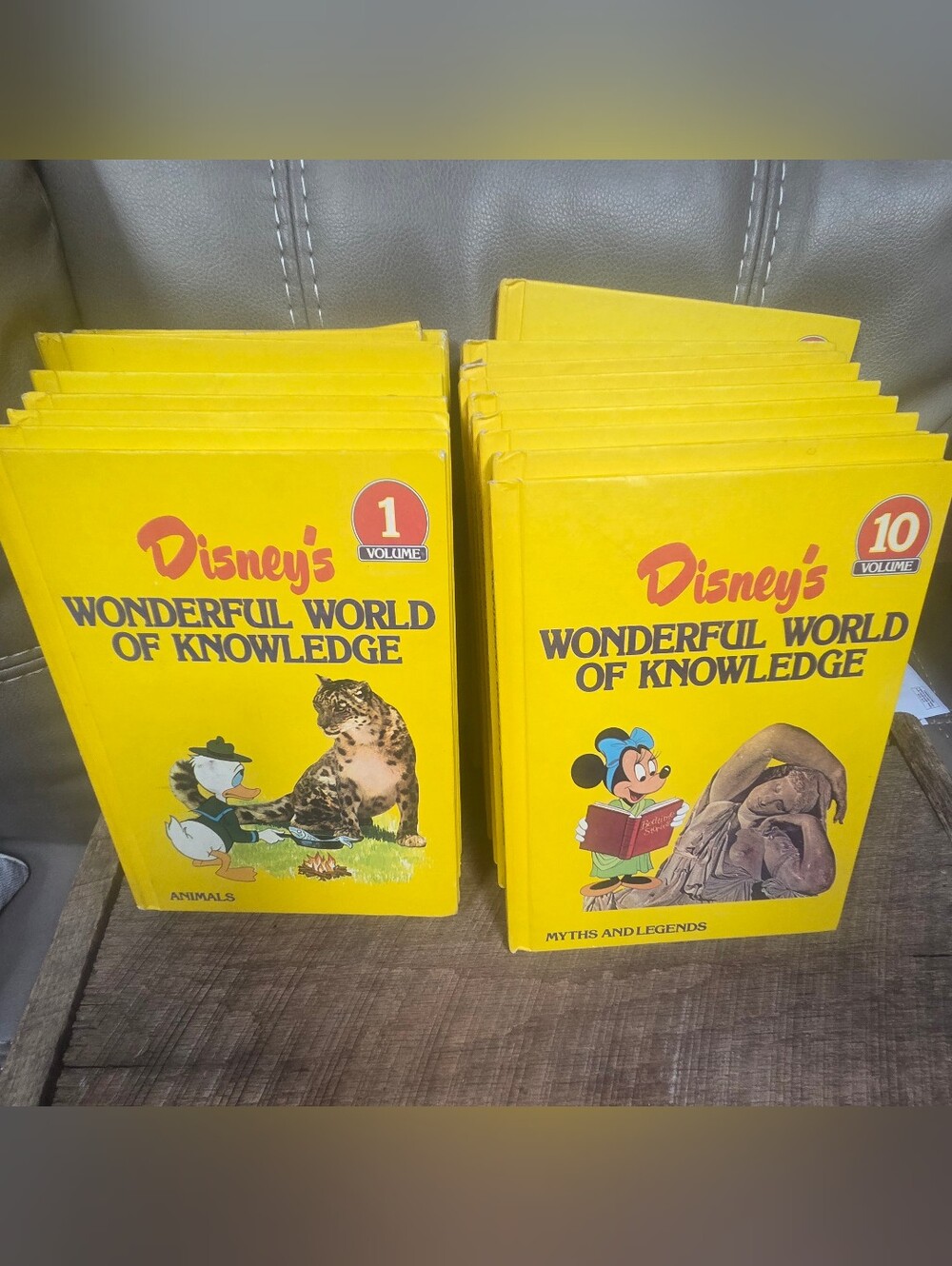 Vintage Disney's Wonderful World of Knowledge Hardcover Book Set – Lot of 18
